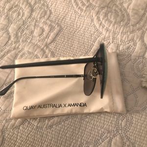 QUAY AUSTRALIA 55mm Muse Aviator Sunglasses